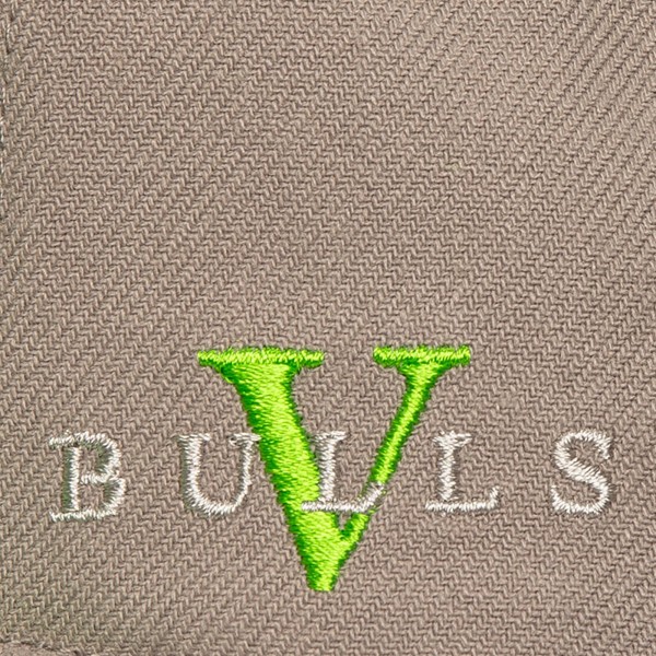 Бейсболка Chicago Bulls Mitchell & Ness Core V - Gray/Neon Green