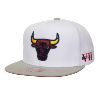 Бейсболка Chicago Bulls Mitchell & Ness Core - White/Gray