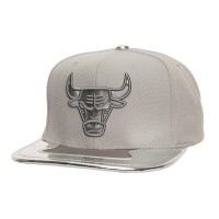 Бейсболка Chicago Bulls Mitchell & Ness Gray Day 11