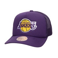 Бейсболка Los Angeles Lakers Mitchell & Ness Purple Core Evergreen OTC Trucker