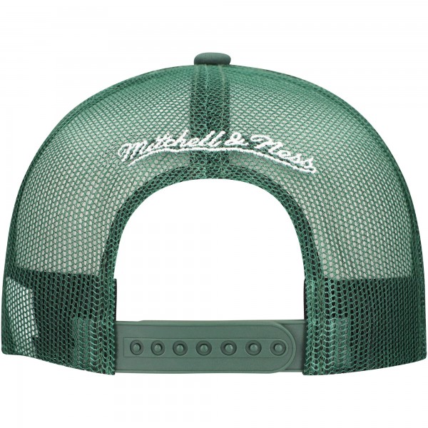 Бейсболка Milwaukee Bucks Mitchell & Ness Hunter Green Core Evergreen OTC