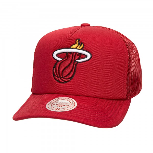 Бейсболка Miami Heat Mitchell & Ness Red Core Evergreen OTC