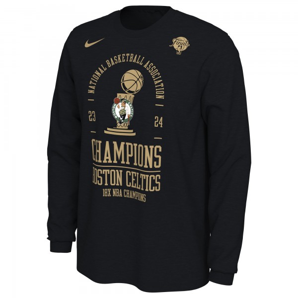 Футболка с длинным рукавом Boston Celtics Nike 18-Time NBA Finals Champions Locker Room - Black