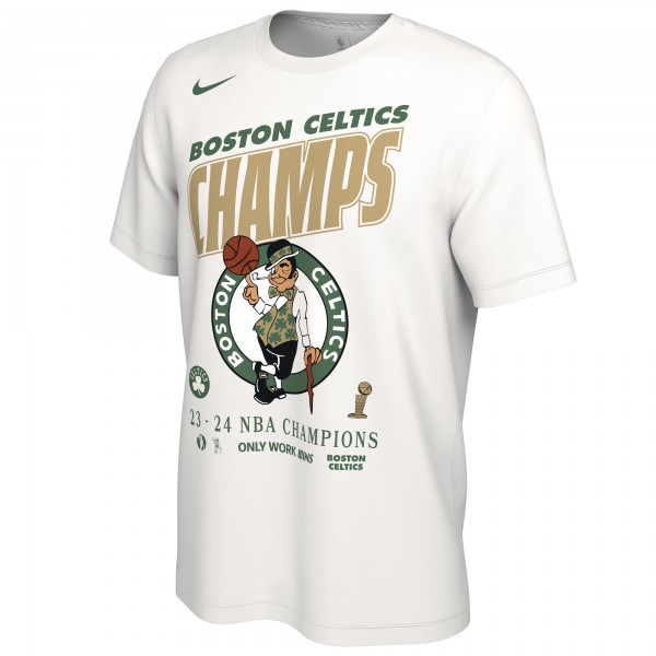 Футболка Boston Celtics Nike 2024 NBA Finals Champions Celebration Roster - White