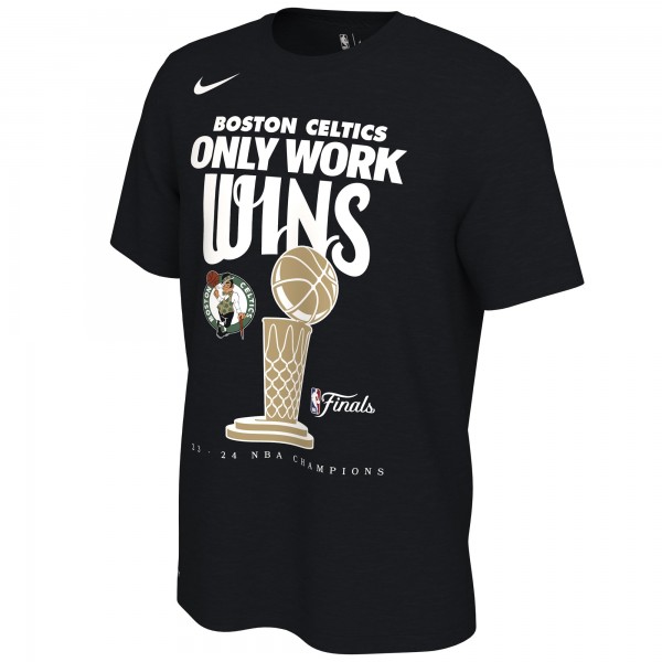Футболка Boston Celtics Nike 2024 NBA Finals Champions Celebration Trophy - Black