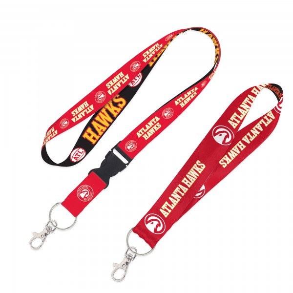 Atlanta Hawks WinCraft 2-Pack Lanyard with Detachable Buckle & Key Strap Set