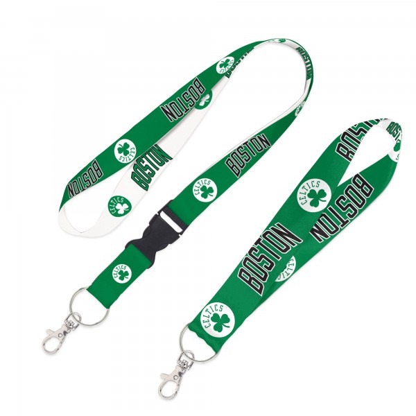 Boston Celtics WinCraft 2-Pack Lanyard with Detachable Buckle & Key Strap Set