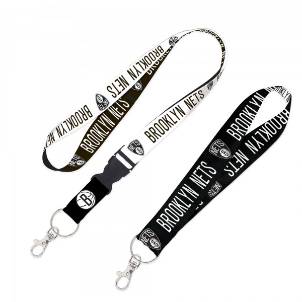 Brooklyn Nets WinCraft 2-Pack Lanyard with Detachable Buckle & Key Strap Set