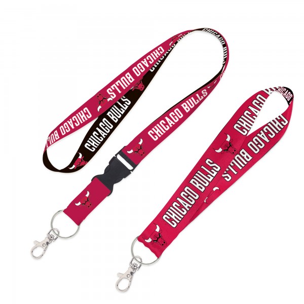 Chicago Bulls WinCraft 2-Pack Lanyard with Detachable Buckle & Key Strap Set