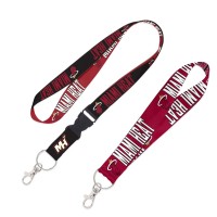 Miami Heat WinCraft 2-Pack Lanyard with Detachable Buckle & Key Strap Set