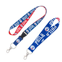 Philadelphia 76ers WinCraft 2-Pack Lanyard with Detachable Buckle & Key Strap Set