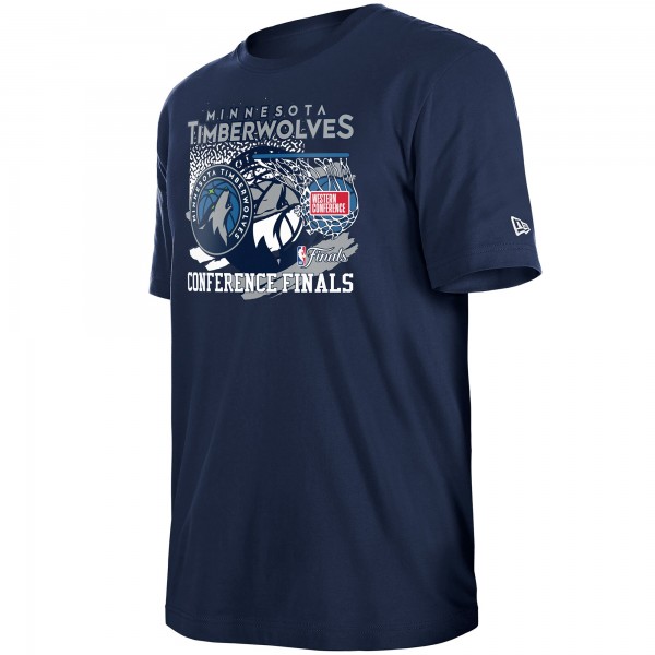 Футболка Minnesota Timberwolves New Era 2024 Western Conference Finals - Navy