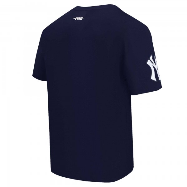 New York Yankees Pro Standard Navy Turn It Up Dropped Shoulder T-Shirt