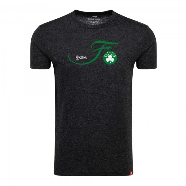 Футболка Boston Celtics Sportiqe Unisex 2024 NBA Finals Super Soft Comfy Tri-Blend - Heather Black