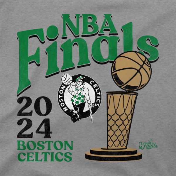 Футболка Boston Celtics Stadium Essentials Unisex 2024 NBA Finals Revolution - Heather Gray