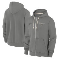Толстовка на молнии New York Yankees Nike Charcoal Authentic Collection Travel Performance