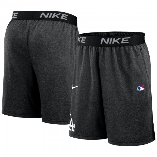 Los Angeles Dodgers Nike Black Authentic Collection Performance Knit Shorts