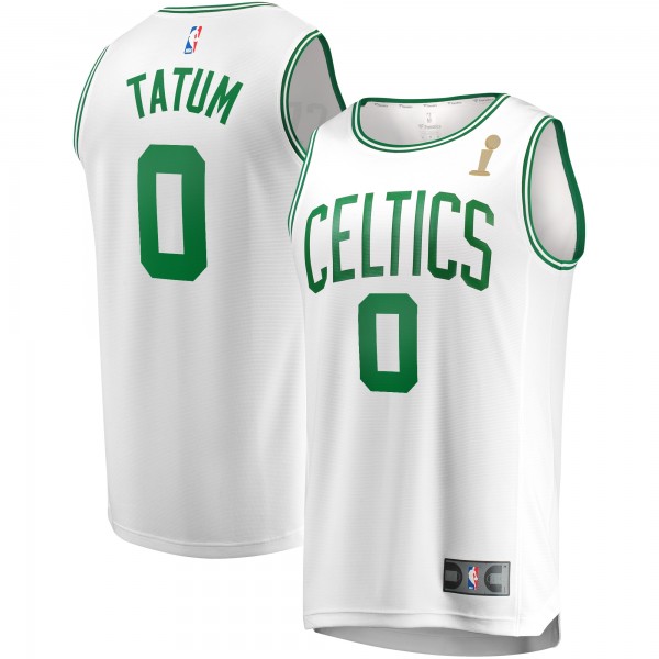 Джерси Boston Celtics Jayson Tatum Fanatics White 2024 NBA Finals Champions Fast Break Replica Player - Association Edition
