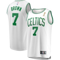 Джерси Boston Celtics Jaylen Brown Fanatics White 2024 NBA Finals Champions Fast Break Replica Player - Association Edition