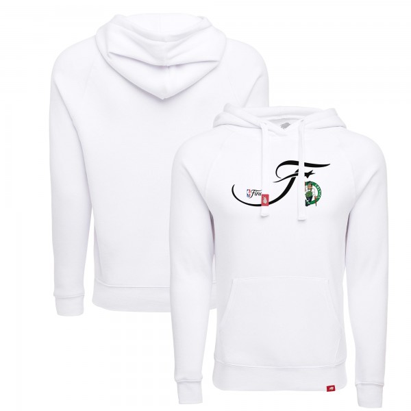 Толстовка Boston Celtics Sportiqe Unisex 2024 NBA Finals Olsen Tri-Blend - White