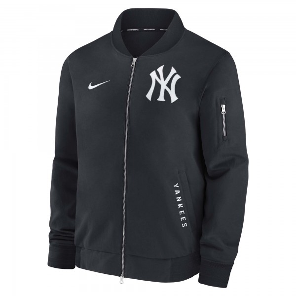 New York Yankees Nike Navy Authentic Collection Dugout Relaxed Full-Zip Bomber Jacket