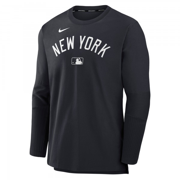 New York Yankees Nike Navy/Navy Authentic Collection Player Dri-FIT Lightweight Pullover