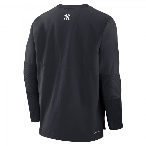New York Yankees Nike Navy/Navy Authentic Collection Player Dri-FIT Lightweight Pullover