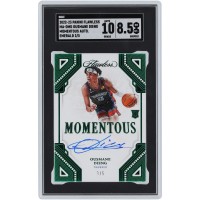 Ousmane Dieng Oklahoma City Thunder Autographed 2022-23 Panini Flawless Momentous Emerald #MA-OMD #3/5 SGC Authenticated 8.5/10 Rookie Card