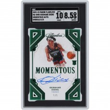 Ousmane Dieng Oklahoma City Thunder Autographed 2022-23 Panini Flawless Momentous Emerald #MA-OMD #3/5 SGC Authenticated 8.5/10 Rookie Card