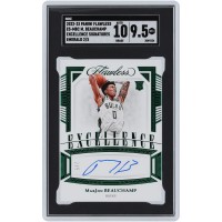 MarJon Beauchamp Milwaukee Bucks Autographed 2022-23 Panini Flawless Excellence Emerald #ES-MBC #2/5 SGC Authenticated 9.5/10 Rookie Card