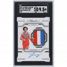 Josh Giddey Oklahoma City Thunder Autographed 2022-23 Panini Flawless 3 Color Relic #SPA-JGD #4/25 SGC Authenticated 9.5/10 Card