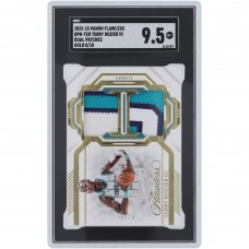 Terry Rozier Charlotte Hornets 2022-23 Panini Flawless Dual Patches Gold #DPH-TER #8/10 SGC Authenticated 9.5 Card