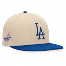 Los Angeles Dodgers Fanatics Natural/Royal Cooperstown Collection Bounder Snapback Hat