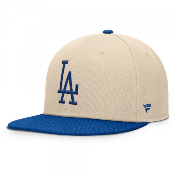 Los Angeles Dodgers Fanatics Natural/Royal Cooperstown Collection Bounder Snapback Hat