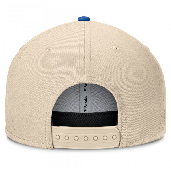 Los Angeles Dodgers Fanatics Natural/Royal Cooperstown Collection Bounder Snapback Hat