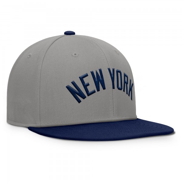 Бейсболка New York Yankees Fanatics Gray/Navy Clubhouse Dugout