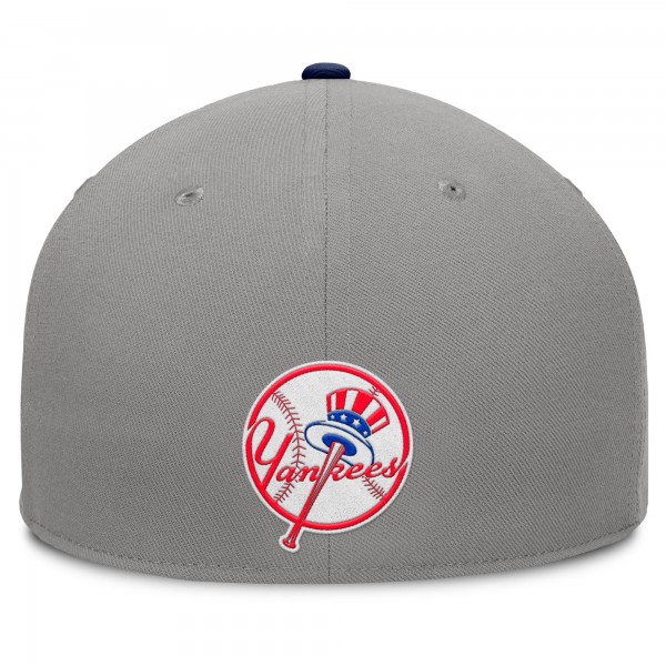 Бейсболка New York Yankees Fanatics Gray/Navy Clubhouse Dugout