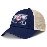 Бейсболка New York Yankees Fanatics Navy/Natural Cooperstown Collection Eastbound Mesh