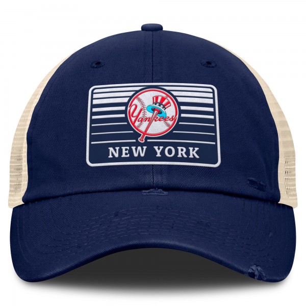 Бейсболка New York Yankees Fanatics Navy/Natural Cooperstown Collection Eastbound Mesh