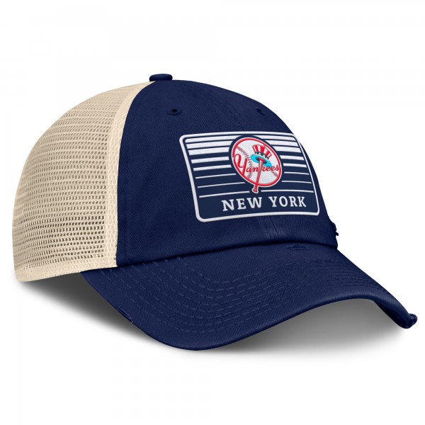 Бейсболка New York Yankees Fanatics Navy/Natural Cooperstown Collection Eastbound Mesh
