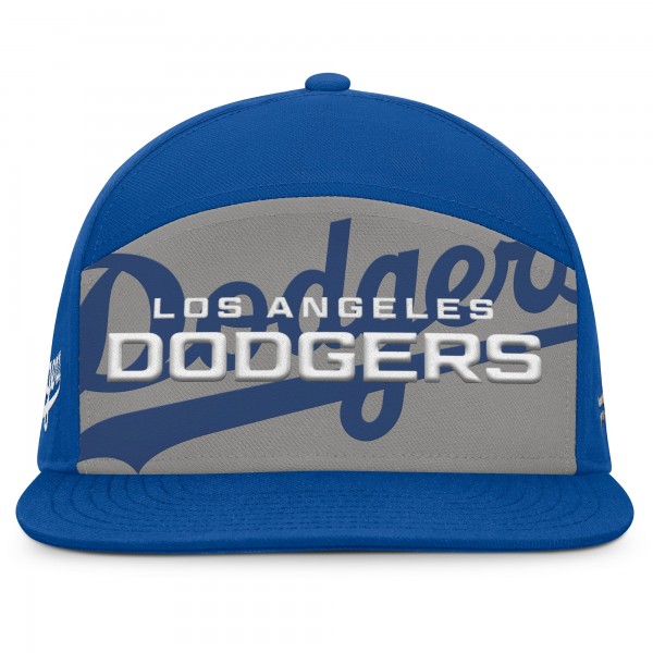 Los Angeles Dodgers Fanatics Royal/Gray Clubhouse Splitter Snapback Hat