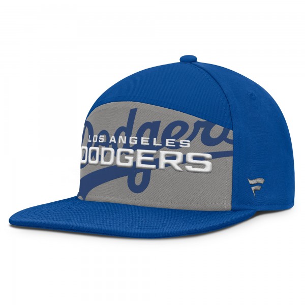 Los Angeles Dodgers Fanatics Royal/Gray Clubhouse Splitter Snapback Hat