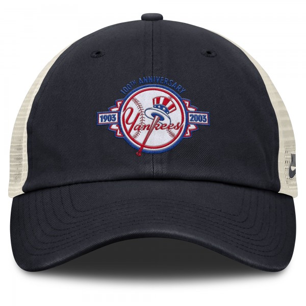 Бейсболка New York Yankees Nike Navy/Natural Cooperstown Collection Club Trucker