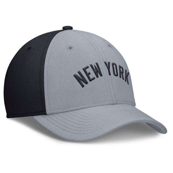 Бейсболка New York Yankees Nike Gray/Navy Rise Swoosh Performance