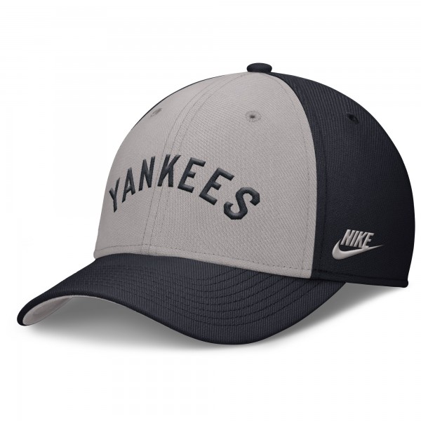 Бейсболка New York Yankees Nike Navy/Gray Rise Swoosh Performance