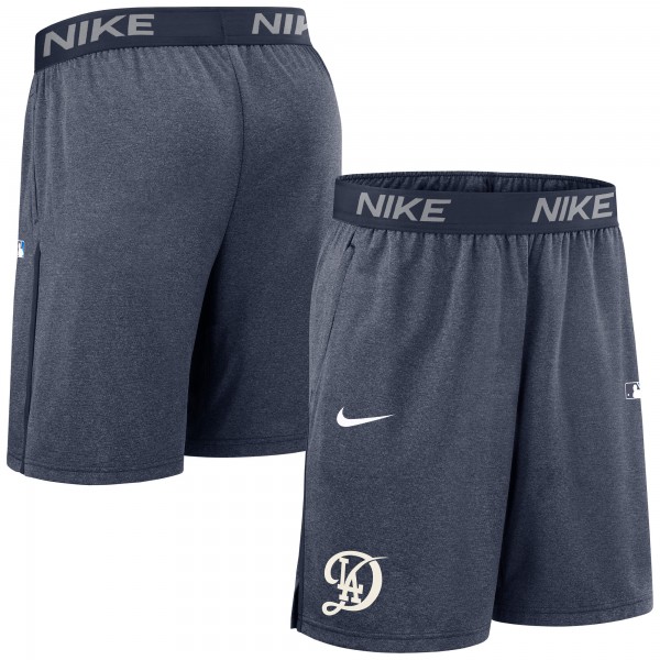 Los Angeles Dodgers Nike Navy Authentic Collection City Connect Performance Knit Shorts