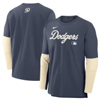 Кофта Los Angeles Dodgers Nike Navy 2025 City Connect Authentic Collection Player Dri-FIT Lightweight