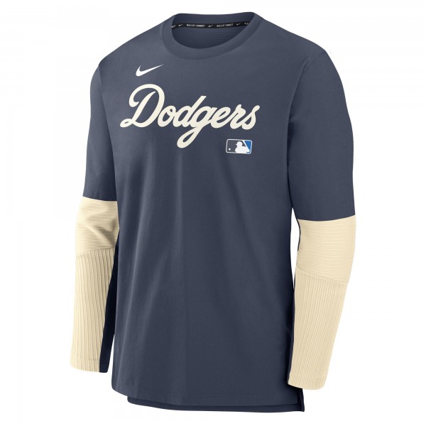 Los Angeles Dodgers Nike Navy 2025 City Connect Authentic Collection Player Dri-FIT Lightweight Pullover