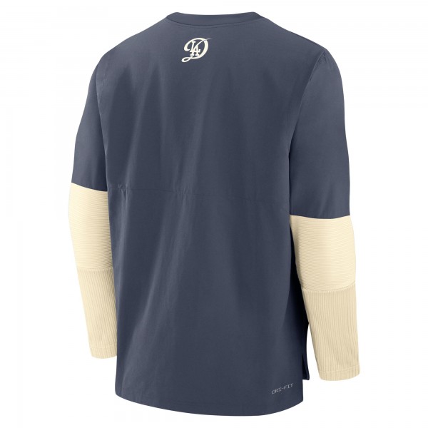 Los Angeles Dodgers Nike Navy 2025 City Connect Authentic Collection Player Dri-FIT Lightweight Pullover