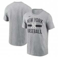 New York Yankees Nike Heather Gray Arched T-Shirt